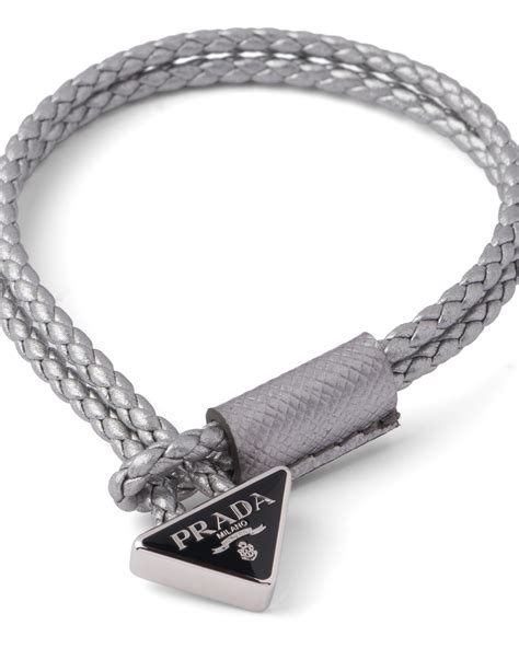 vintage prada leather bracelet|prada charm bracelet.